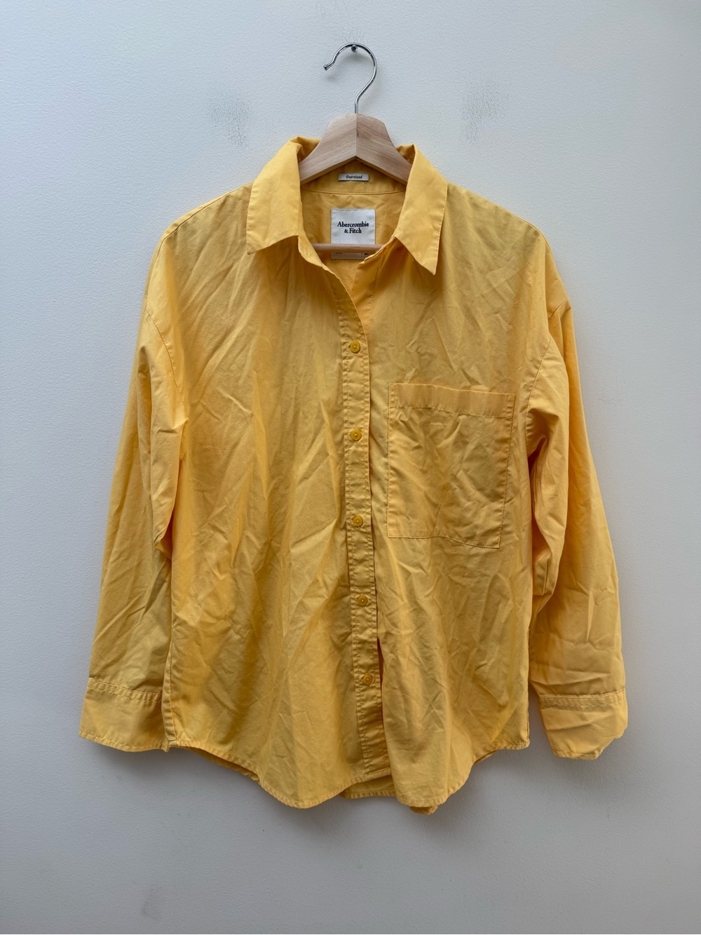 Abercrombie & Fitch Yellow Button-Down Shirt